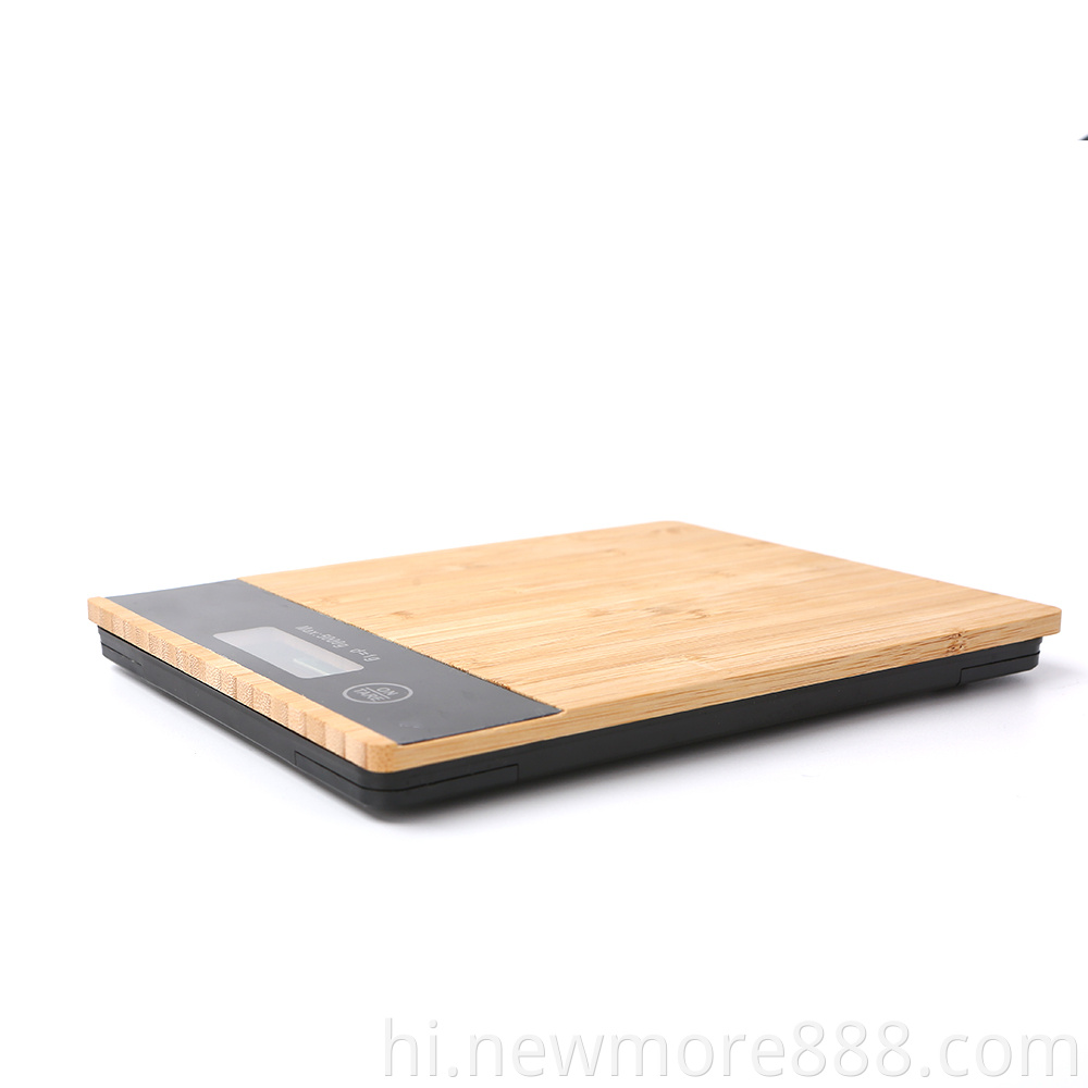 Square Bamboo Digital Kitchen Scale